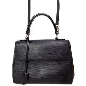 Louis Vuitton Epi Cluny Shoulder Bag Black
